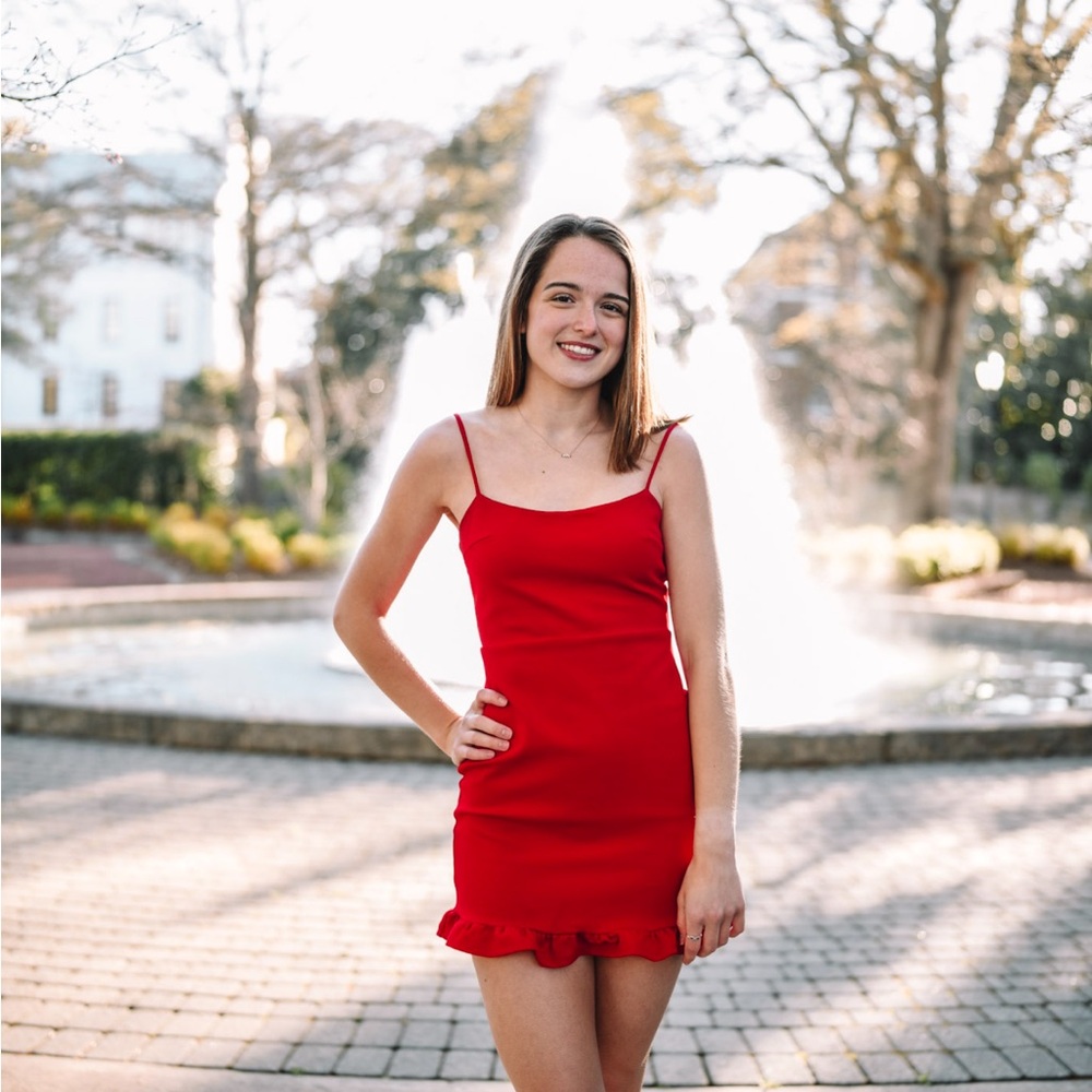 Superdown Revolve Red Graduation Mini Dress - Picture 2 of 2